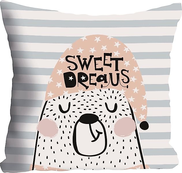 queence Dekokissen "Sweet Dreams" Kissenhülle ohne Füllung, 1 Stück günstig online kaufen