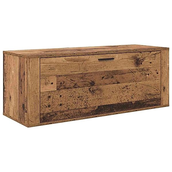 vidaXL Schuhschrank mit Regal Altholz 100 x 35 x 38 cm Holzwerkstoff 881018 günstig online kaufen