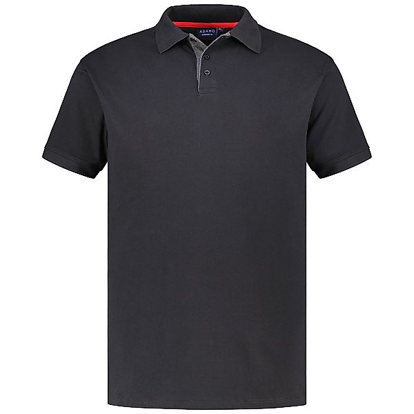 ADAMO Poloshirt mit Kontrastdetails Farbe schwarz Größe: 7XL günstig online kaufen