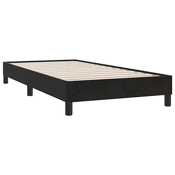 vidaXL Boxspringbett ohne Matratze Schwarz 90x210 cm Samt 3315809 günstig online kaufen