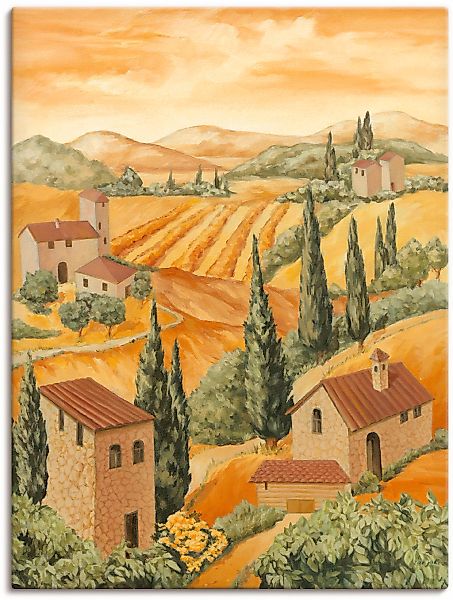 Artland Leinwandbild "Italien Toscana" Europa 1 Stk. tlg. als Alubild, Outd günstig online kaufen