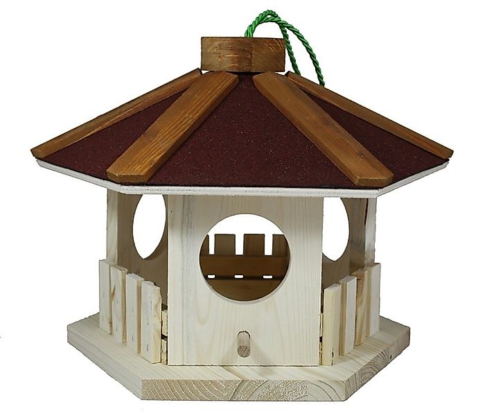 ELMATO Vogelhaus Elmato 10807 Vogelhaus Mühlberg, 6-eckig, 25×20 cm günstig online kaufen