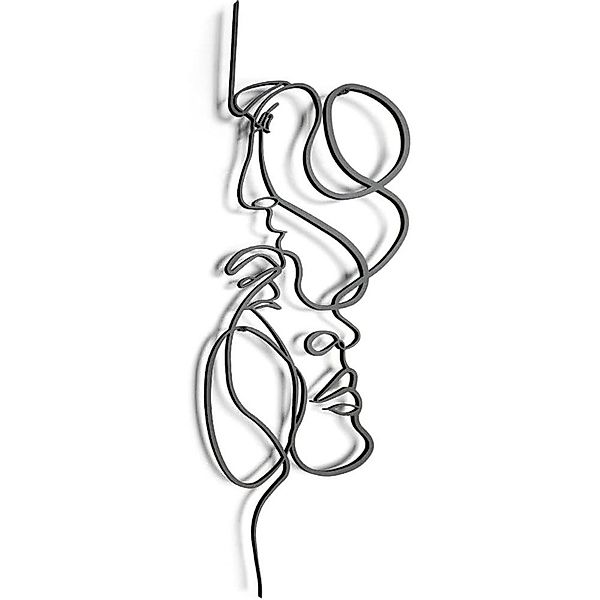 NUODWELL Wanddekoobjekt Gesichter Line Art Wanddeko,Abstraktes günstig online kaufen