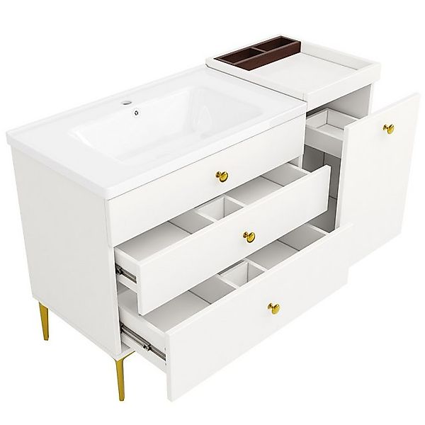 Gotagee Waschbeckenunterschrank Badezimmerschrank mit Waschbecken Badmöbel günstig online kaufen