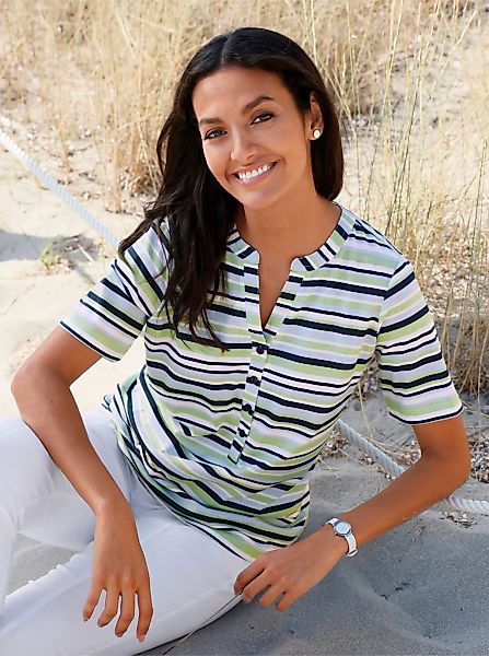 Casual Looks Kurzarmshirt "Ringelshirt", 1 tlg. günstig online kaufen