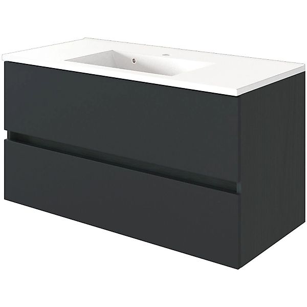 Held Möbel Einzelwaschtisch Verona 80 cm Grau Matt mit Softclose günstig online kaufen