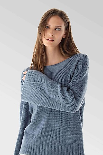 Pullover mit U-Ausschnitt günstig online kaufen