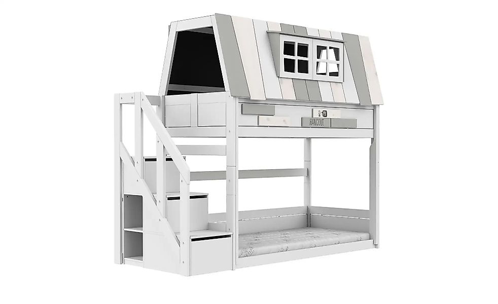 Lifetime Niedriges Abenteuer Etagenbett mit Treppe  My Hangout ¦ weiß ¦ Maß günstig online kaufen