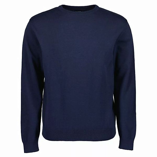 Blue Seven Rundhalspullover Herren Pullover Unifarben aus Baumwolle mit Run günstig online kaufen