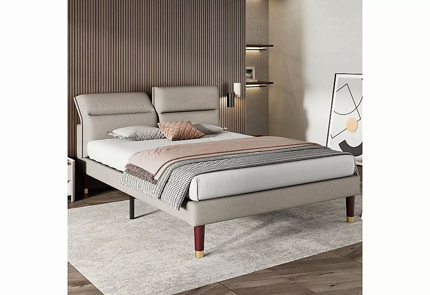 SOFTWEARY Polsterbett (Doppelbett mit Lattenrost, 160x200 cm), Kopfteil ver günstig online kaufen