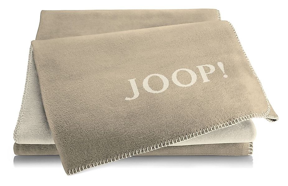 Wolldecke Kuscheldecke Wohndecke 150 x 200 Zierstich Cashew-Macchia., JOOP! günstig online kaufen
