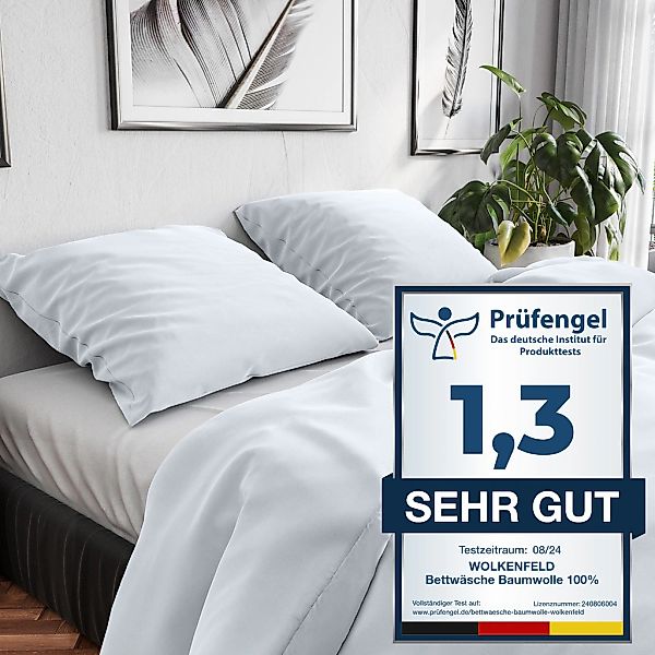Wolkenfeld Bettwäsche "Renforcé Bettwäsche Baumwolle - Natürlich weiches Sc günstig online kaufen