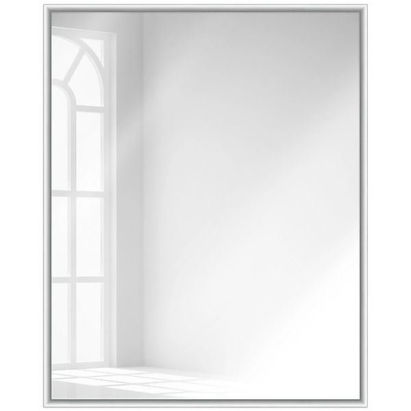 WANDStyle Wandspiegel H270 aus Aluminium in Silber matt 51 x 61 cm im Stil günstig online kaufen