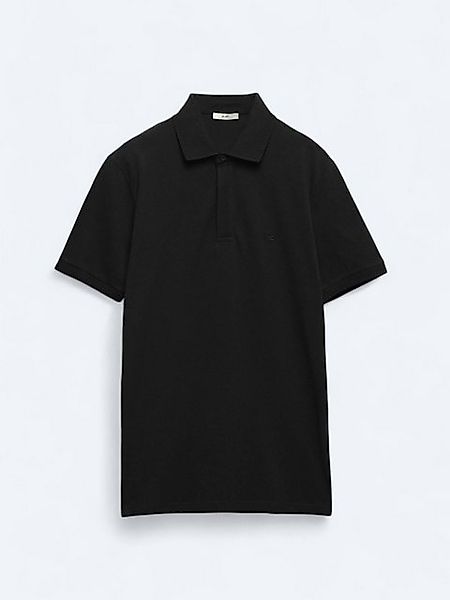 KİP T-Shirt Schwarzes Polo-Shirt aus 100% Baumwolle günstig online kaufen