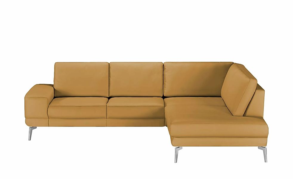 meinSofa Ecksofa aus Leder Dana ¦ gelb ¦ Maße (cm): B: 269 H: 86 T: 222.0 P günstig online kaufen