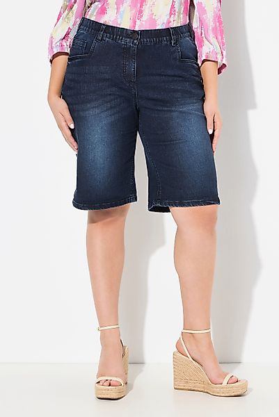 Ulla Popken Regular-fit-Jeans Boyfriend-Jeansbermuda weites Bein günstig online kaufen