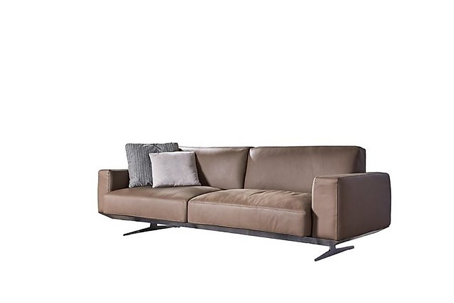 Xlmoebel Sofa Moderne Leder-Couch mit drei Sitzen im Polsterdesign für ein günstig online kaufen