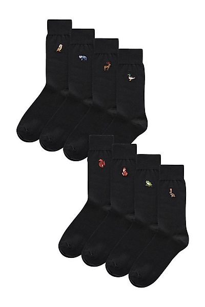 Next Kurzsocken Socken mit Stickerei (8-Paar) günstig online kaufen