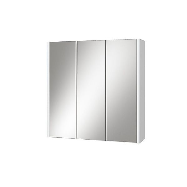 Vicco Badezimmerspiegelschrank Majest, Weiß/Weiß Hochglanz, 67.4 günstig online kaufen