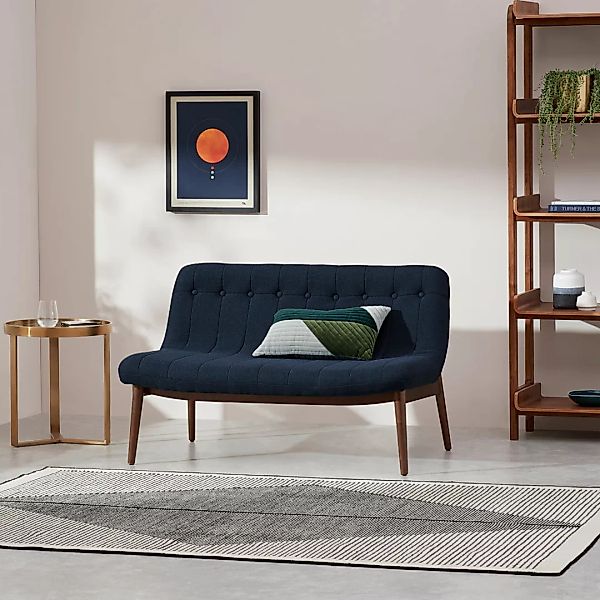 Halbert 2-Sitzer Sofa, Mitternachtsblau - MADE.com günstig online kaufen