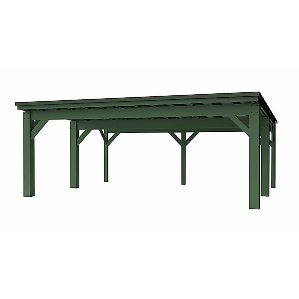 Holzbrüder Carport Ralf 42 250 kg/m² Chromgrün-Dornengrün günstig online kaufen