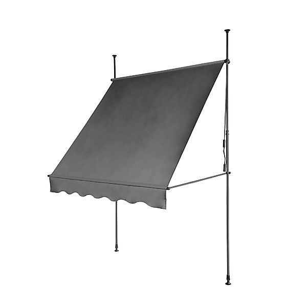 Svita Klemmmarkise Balkonmarkise Sonnenschutz Handkurbel ohne Bohren 150x20 günstig online kaufen