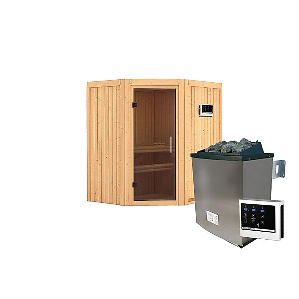 Chillroi Sauna Ruacana SET Naturbelassen mit 9kW Ofen günstig online kaufen